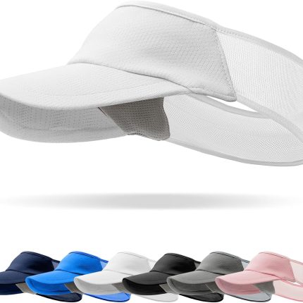 Sport Sun-Visor Hat Men Women Summer UV Protection, Lightweight Cooling Golf Running Tennis Sweat-Band Cap