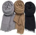 Women Scarf Shawl for All Season 3PCS Scarve Wrap Scarve.
